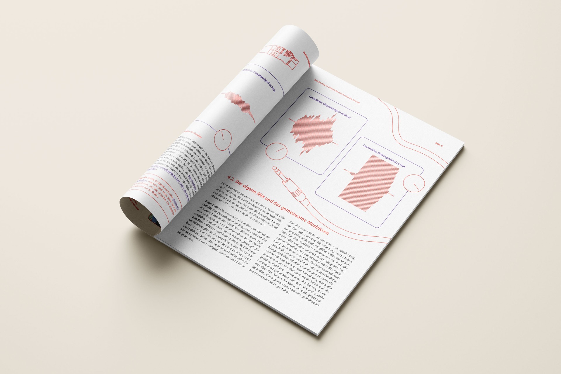 Doppelseite mit Infografiken und Hinweisen zu Technik und praktischer Anwendung.